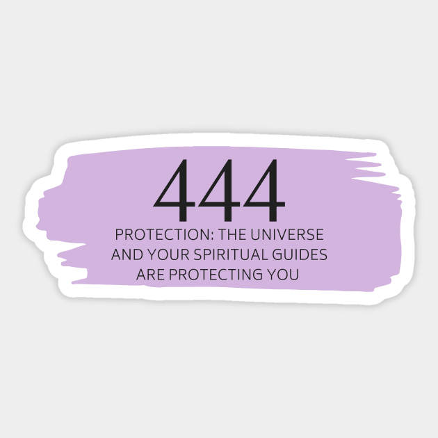 444 Angel Number purple Sticker by anrockhi